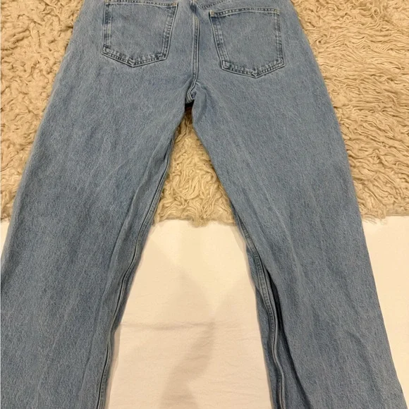 Sezane 90's Trousers Light Blue - Size 8 - Picture 2 of 4